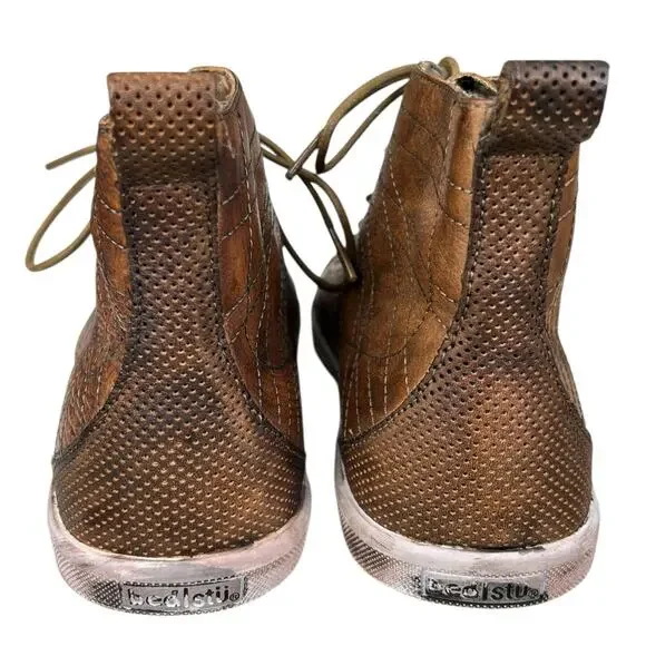 Bed Stu Men’s Raylan Hi Top Distressed Brown Chukka Boot Size US 10.5